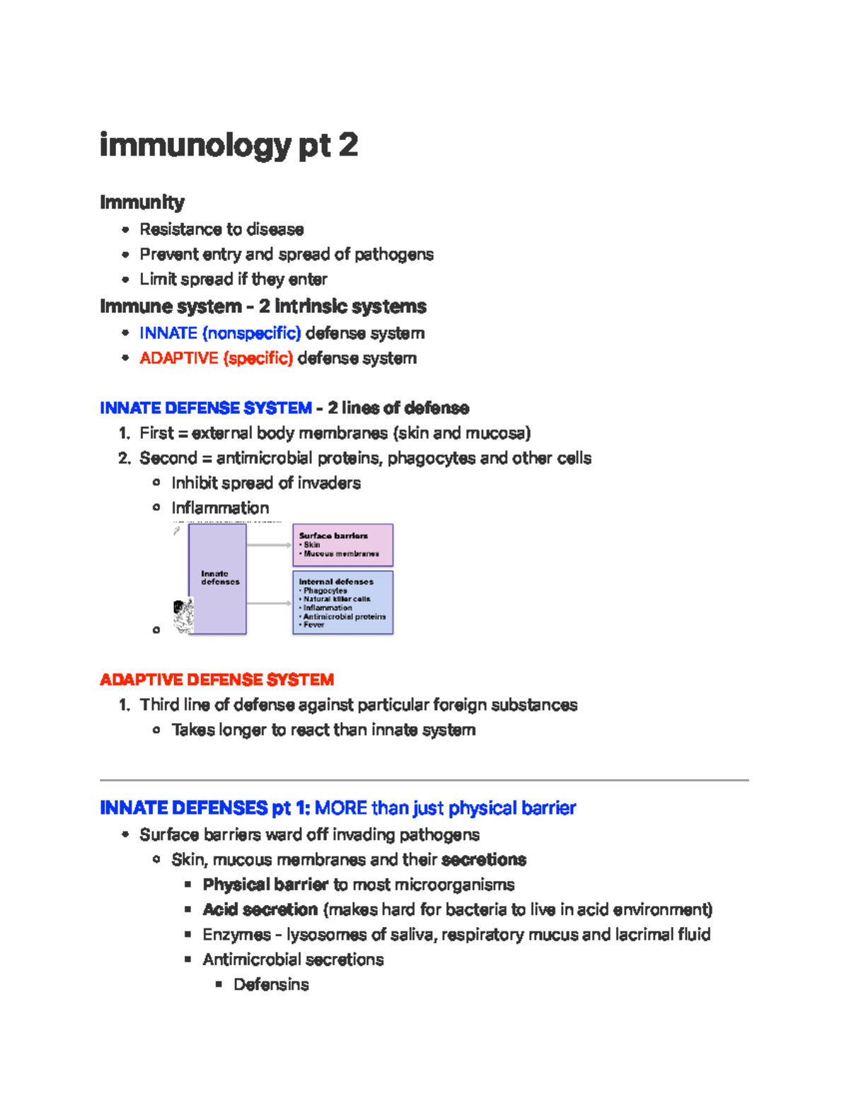 Anatomy and Physiology 202 Immunology part 2 lecture - i m m u n o l o ...