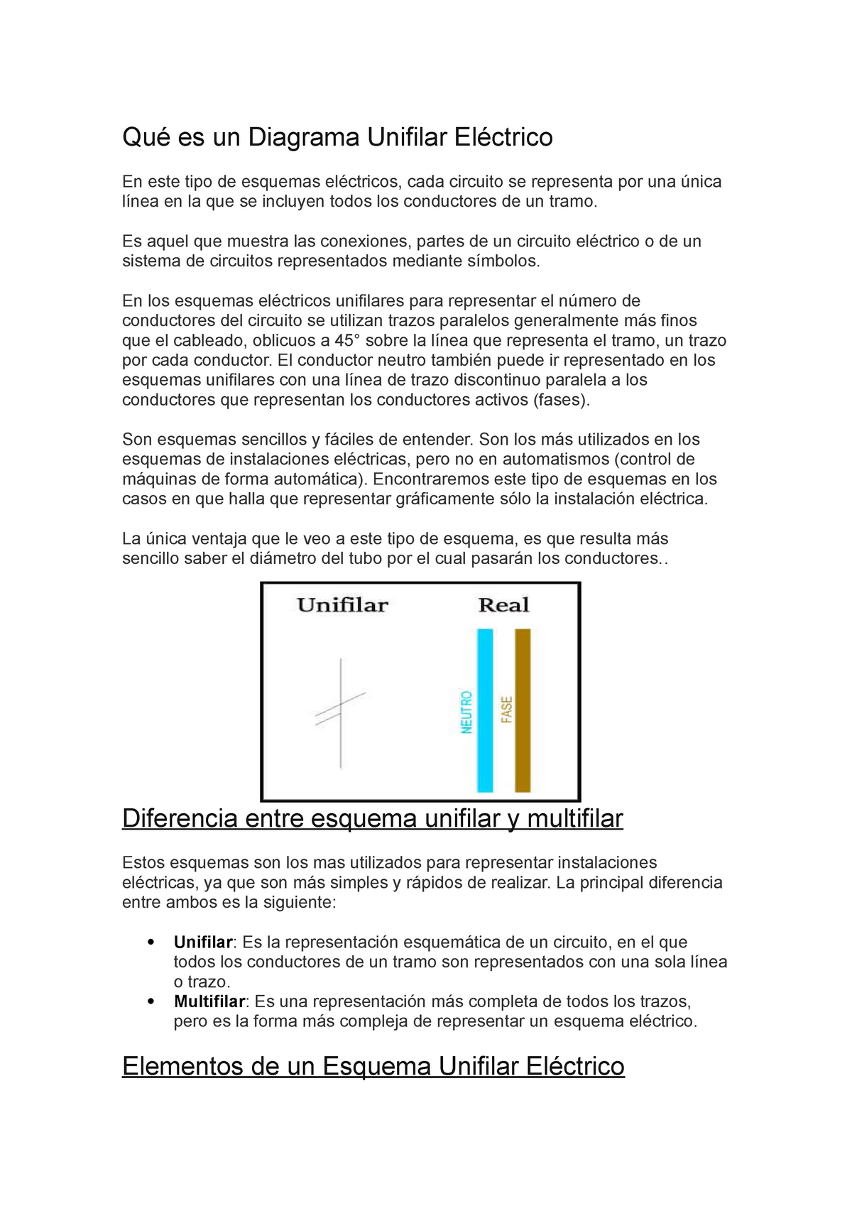 Diagrama Unifilar Eléctrico en la vida cotidiana - Qué es un Diagrama  Unifilar Eléctrico En este - Studocu