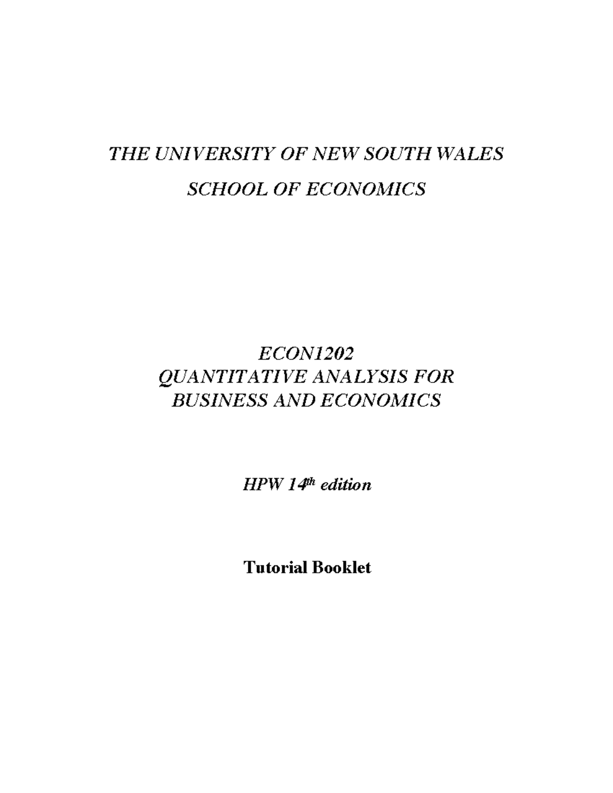 tutorial-booklet-student-version-the-university-of-new-south-wales