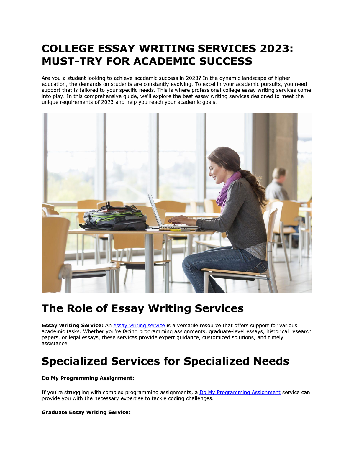 service college essay