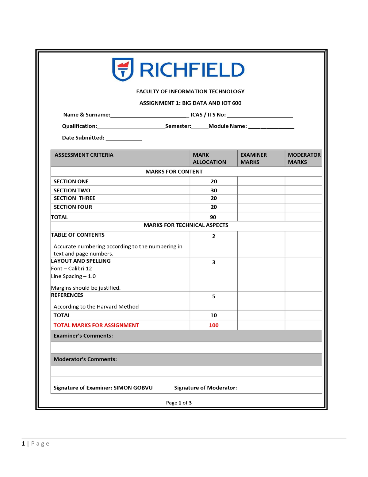 Assigment 01 up - TABLE OF CONTENT Different from traditional data ...