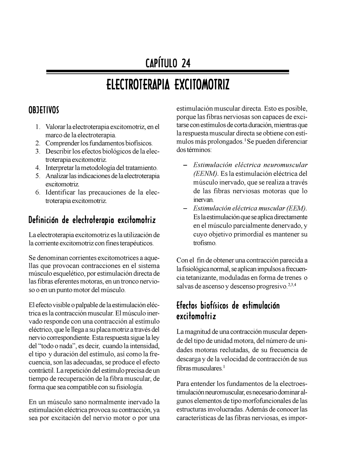 Electroestimulación muscular a través de la Onda Bifásica