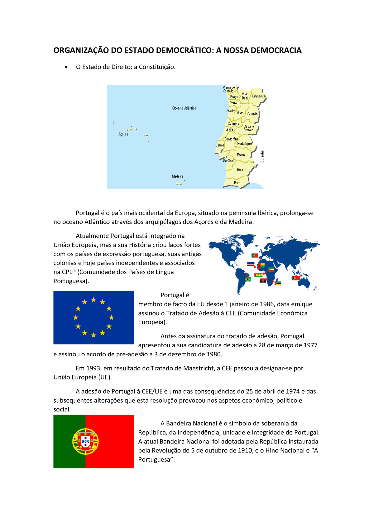 01 Organização DO Estado Democrático - ORGANIZA«√O DO ESTADO DEMOCR ...