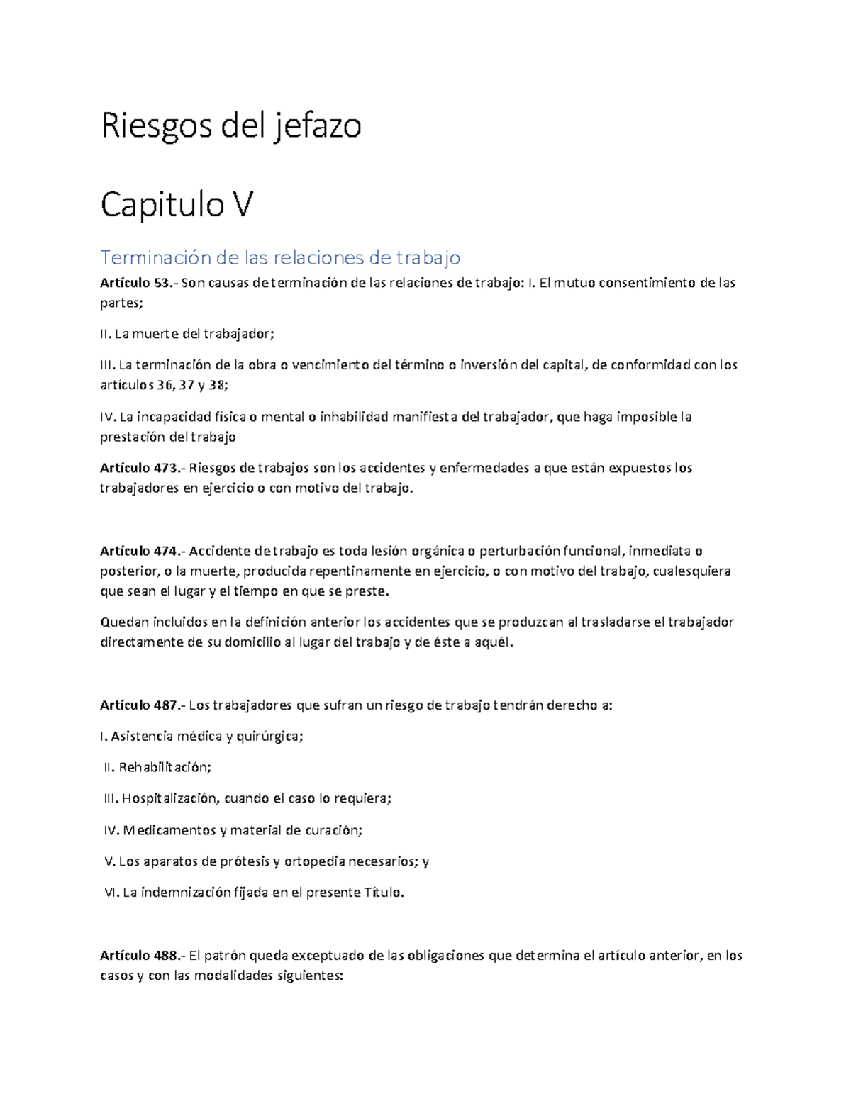 Algunos Ejemplos De La Ley Federal Del Trabajo Establecido Para 