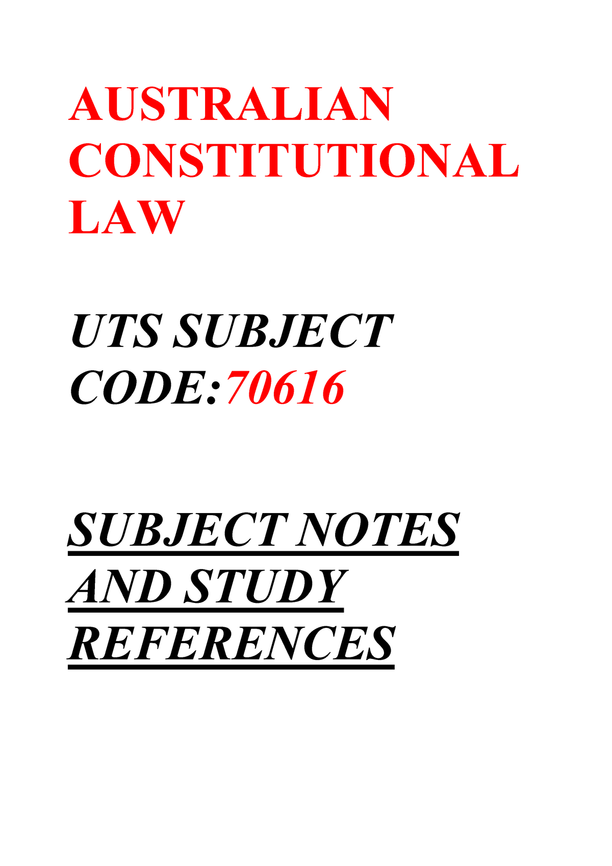 uts law thesis