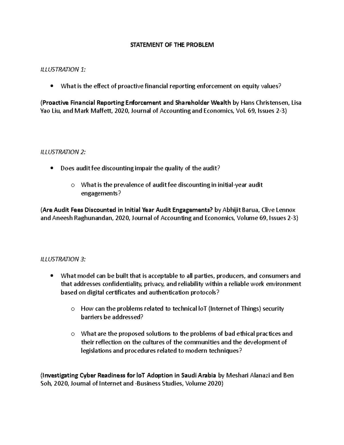 CM 02 Statement of the Problem Illustrations - STATEMENT OF THE PROBLEM ...