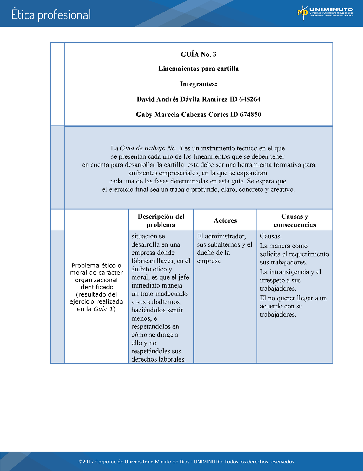 Uni7 Act8 Gui 3 Lin Par Car GuÍa No 3 Lineamientos Para Cartilla Integrantes David Andrés 5536