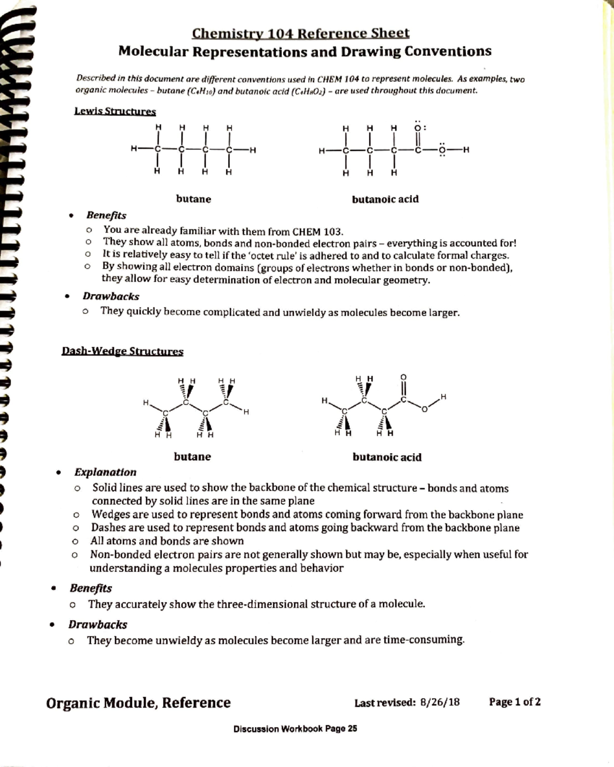 Chem Reference Sheets - CHEM 104 - Studocu
