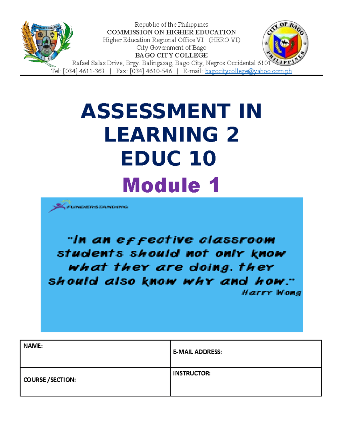 EDUC10-Module-1 - Module Reference - Republic Of The Philippines ...