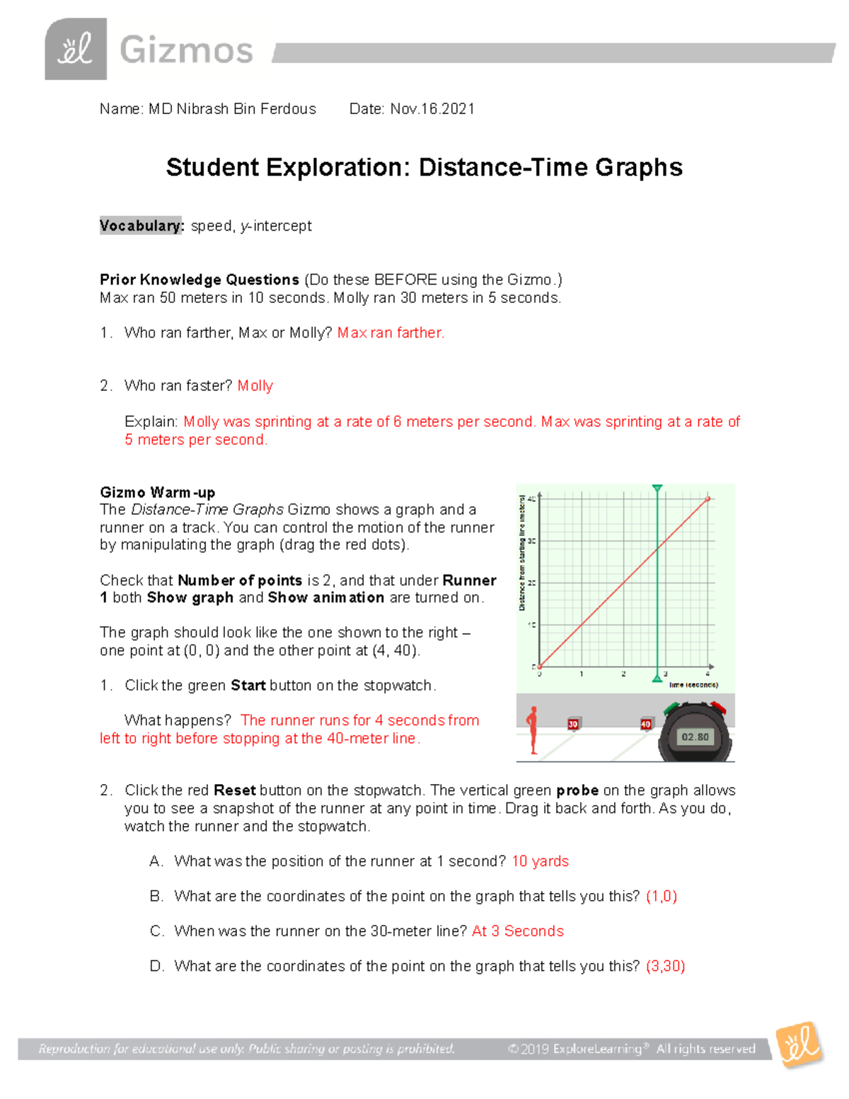 distance-time-gizmo-assignment-phy137-u-of-t-studocu