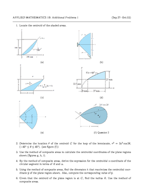Test 3 2010 - test - Applied Mathematics 1B (MATH142) - TEST 3 18 ...