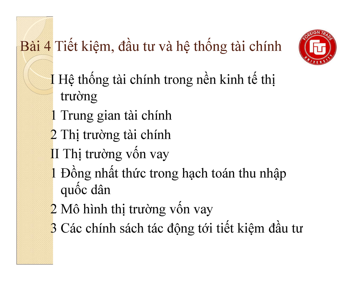 Mô hình cung cầu vốn vay