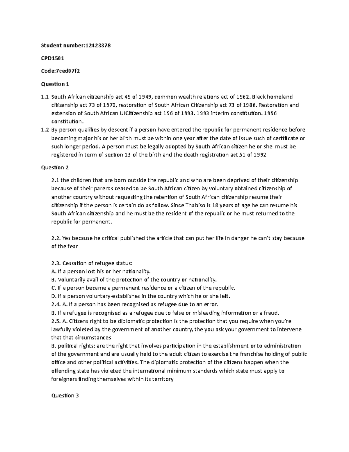 Skill Course For Law Students Scl1501 Unisa Studocu