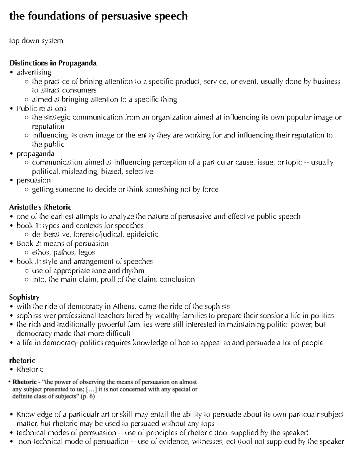 Aristotles Rhetoric part 1 the foundations of persuasive speech top