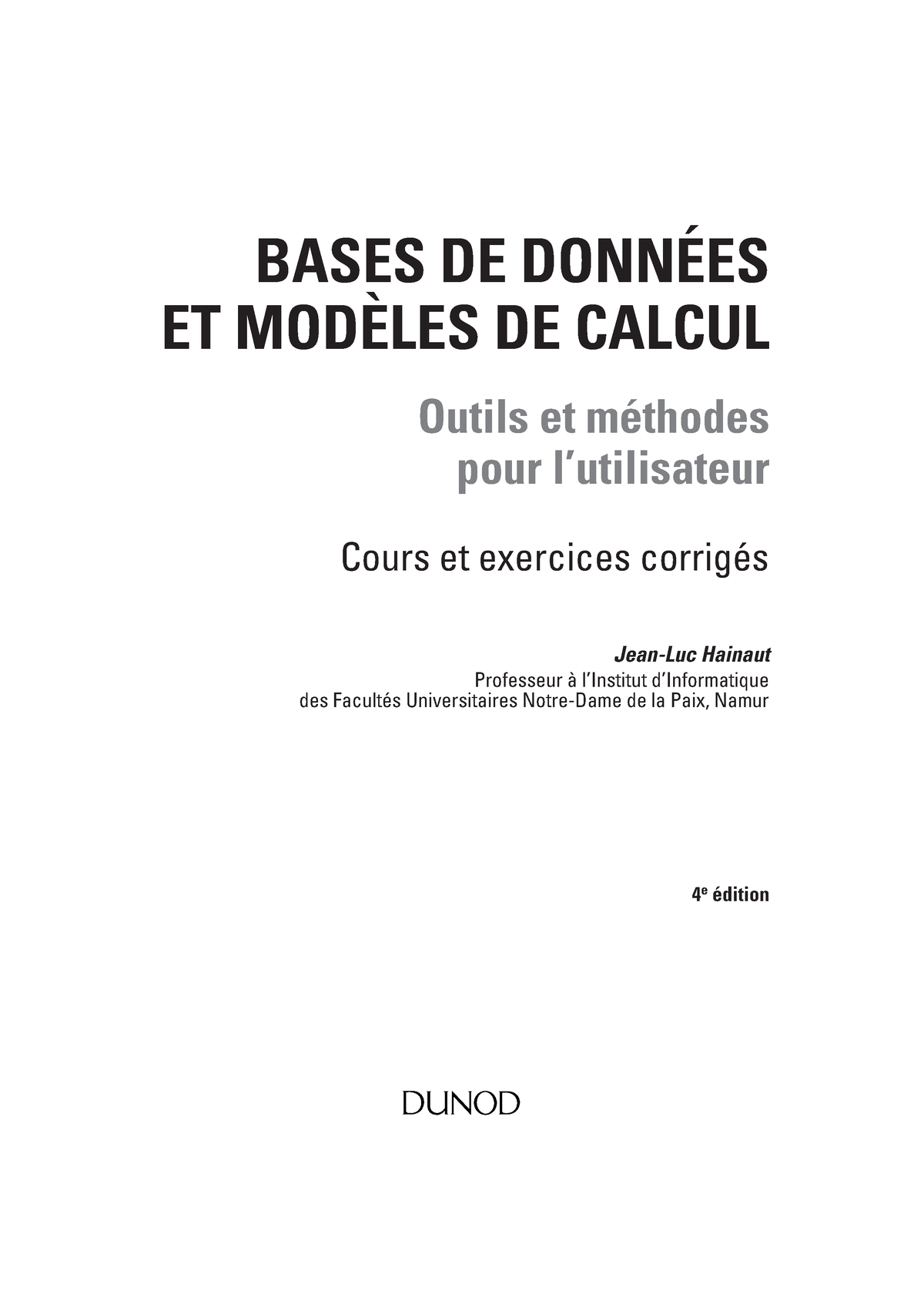 Basesdedonneesetmodelesdecalcul-libre - BASES DE DONNÉES ET MODÈLES DE ...