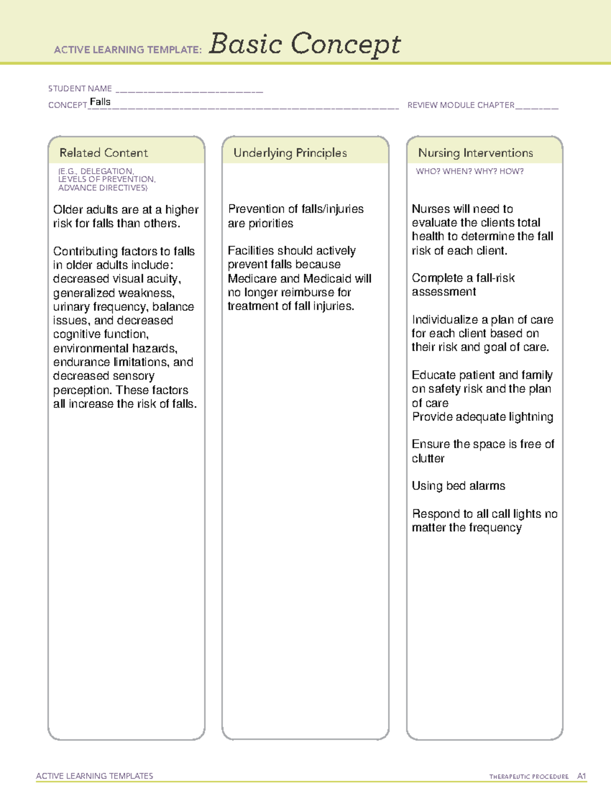 ATI Active learning template - ACTIVE LEARNING TEMPLATES THERAPEUTIC ...