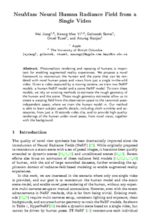 2104 - Machine Learning Project - Reconstructing 3D Human Pose by ...