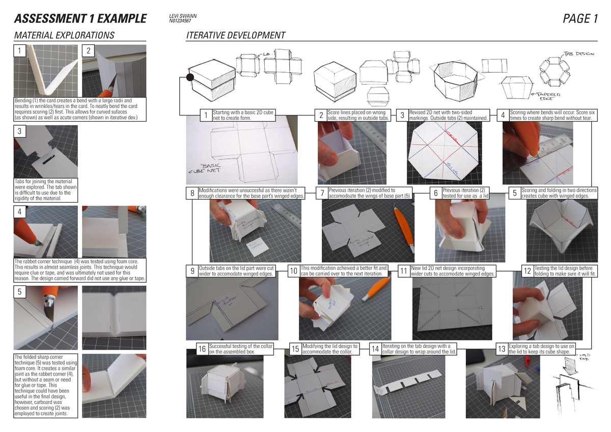 Assessment 1 example - LEVI SWANN ASSESSMENT 1 EXAMPLE N01234567 PAGE 1 ...