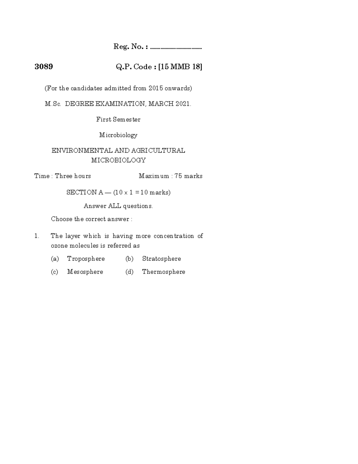 2032L13D - Reference questions - Reg. No ...