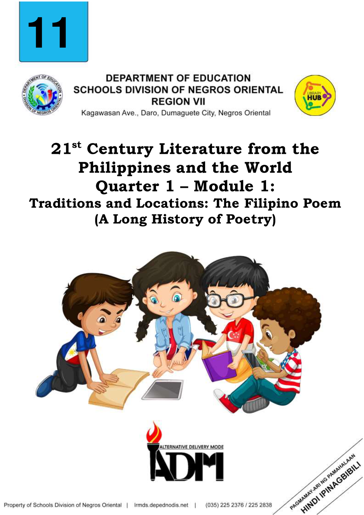 G11SLM1-21st-Century-Literature For Student - 11 21 ####### St Century ...