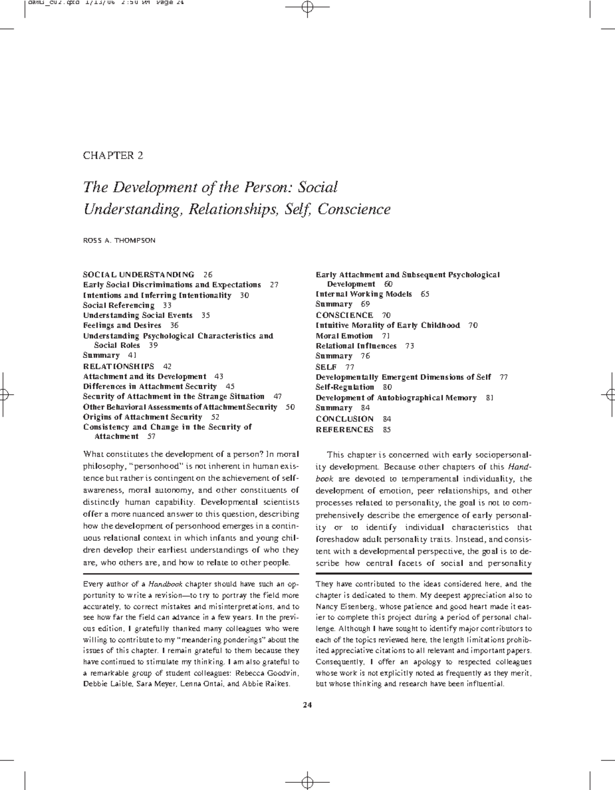 Chapter 2The Development of a Person CHAPTER 2 The Development of the