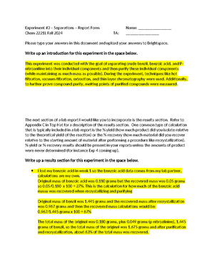 Lab Report 8 1 - Introduction This experiment employs the mechanism of ...