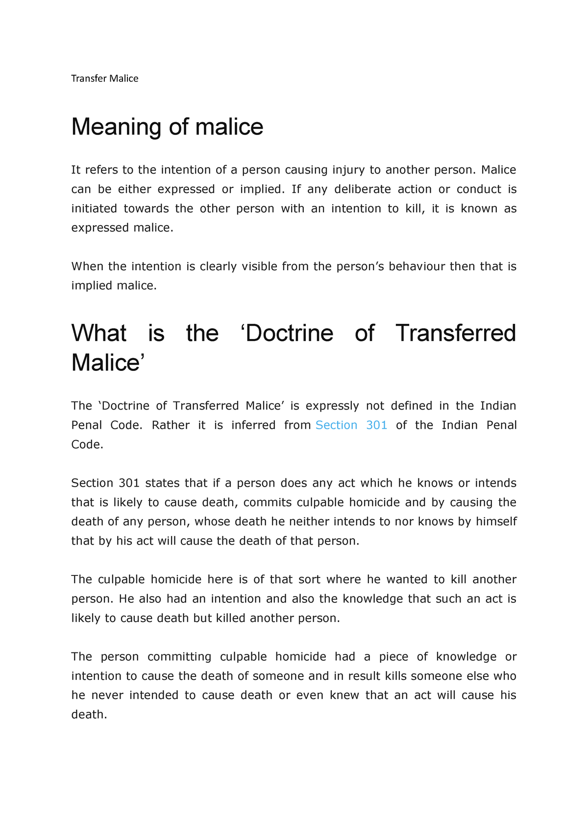 transfer-malice-draft-k-kl-k-transfer-malice-meaning-of-malice-it