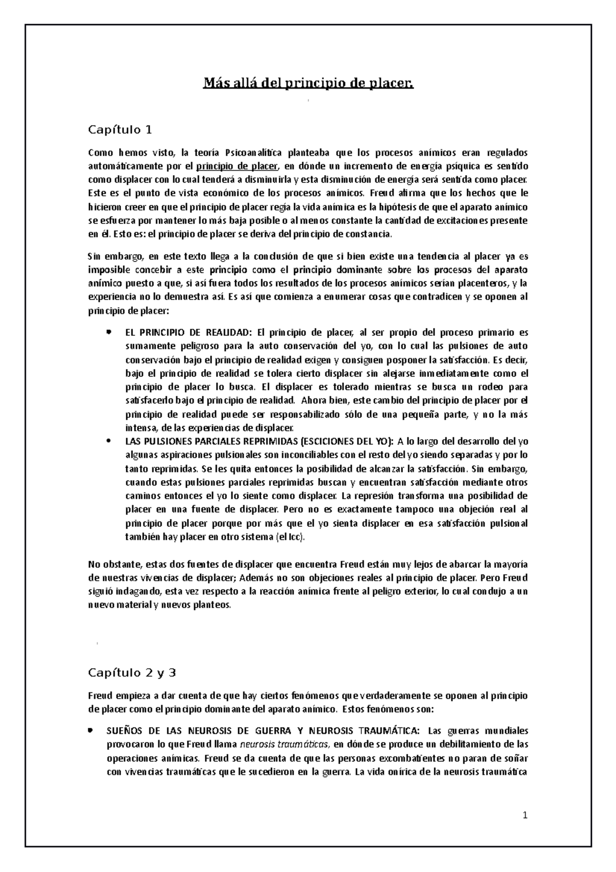 Más allá del principio de placer