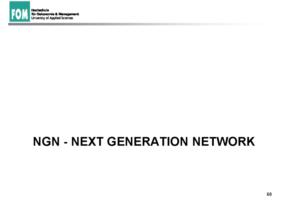 2 IT Infrastruktur NGN, Vo IP, Server - NGN - NEXT GENERATION NETWORK ...