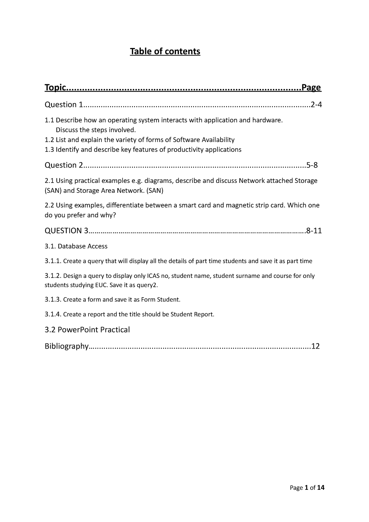 information system assignment 512