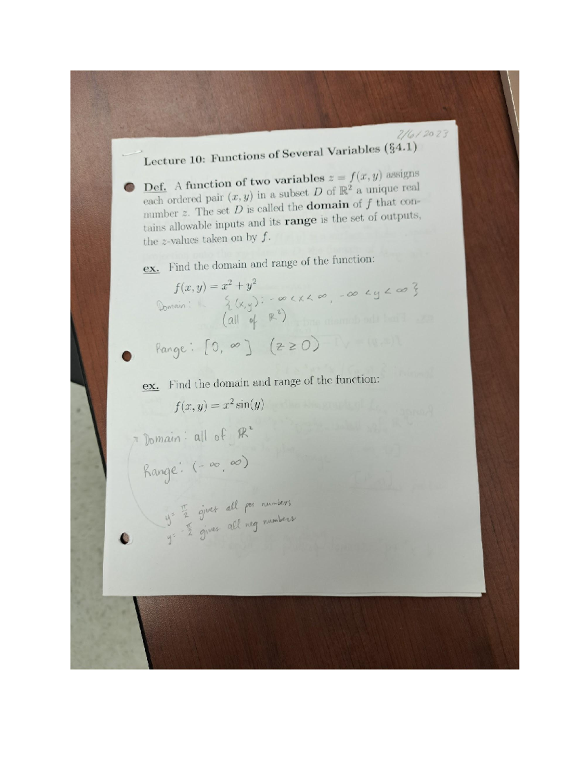 Lecture 10 Notes MAC 2313 - MAC 2313 - Studocu