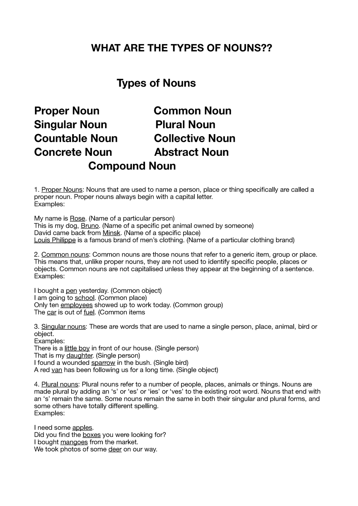 Types-OF-NOUN - I hope it helps me a lot - WHAT ARE THE TYPES OF NOUNS ...