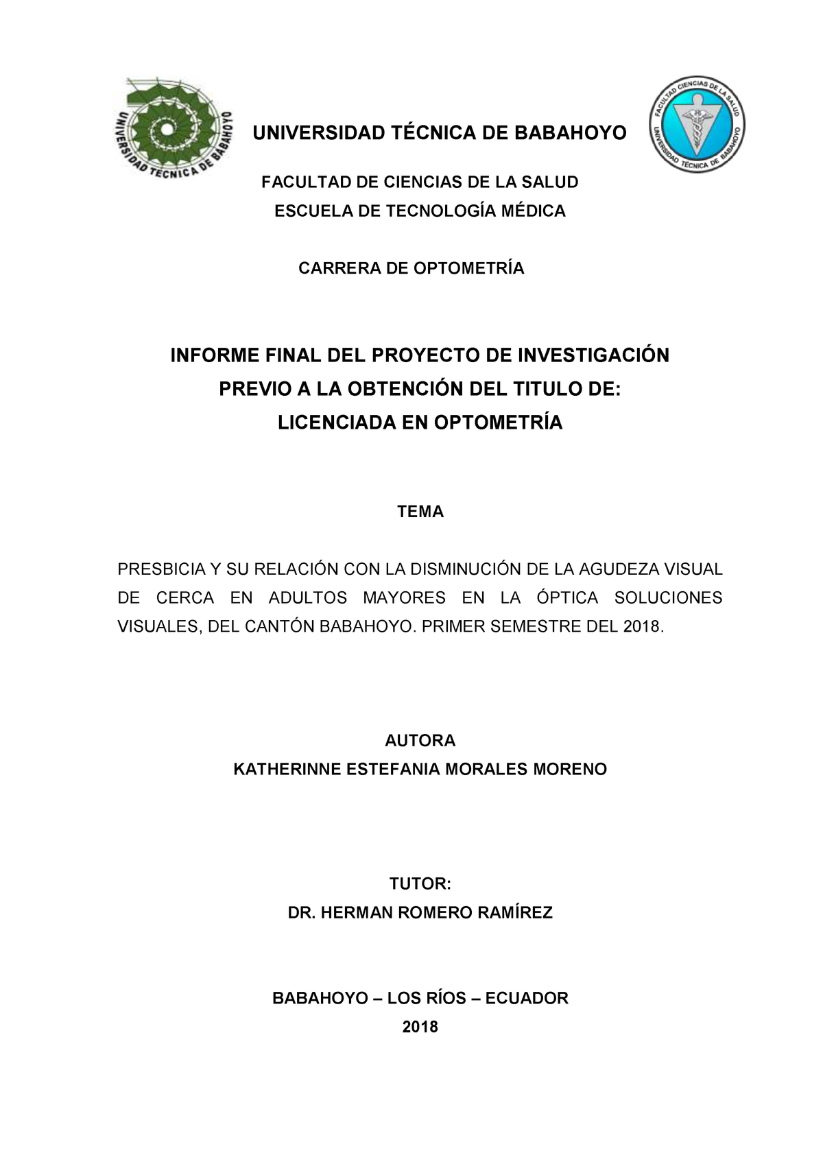 P Utb Fcs Opt 000014 Universidad TÉcnica De Babahoyo Facultad De