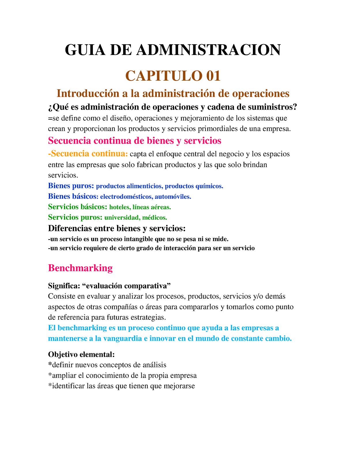 GUIA DE Administracion - GUIA DE ADMINISTRACION CAPITULO 01 ...