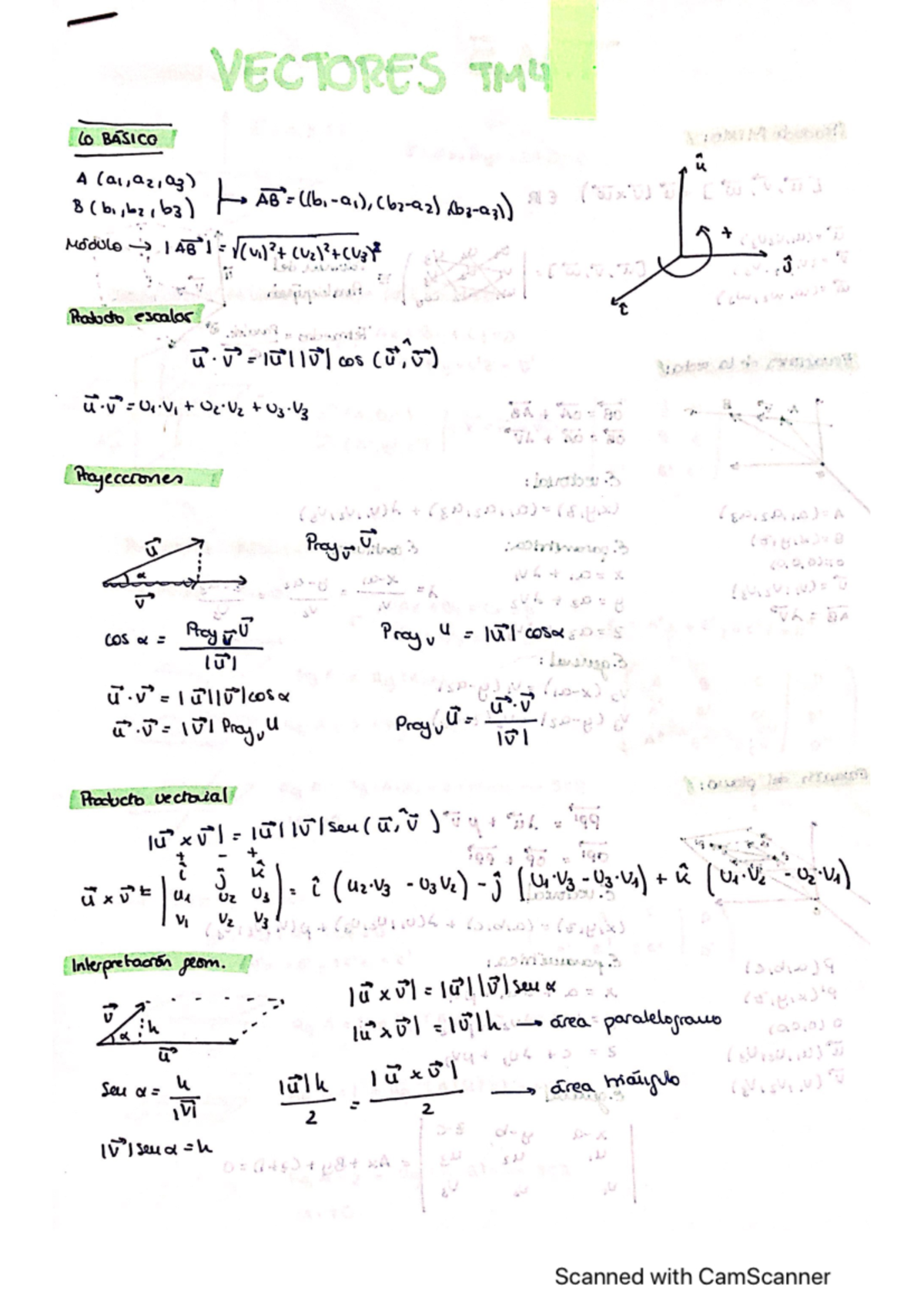 Apuntes Vectores - Matemáticas - Studocu