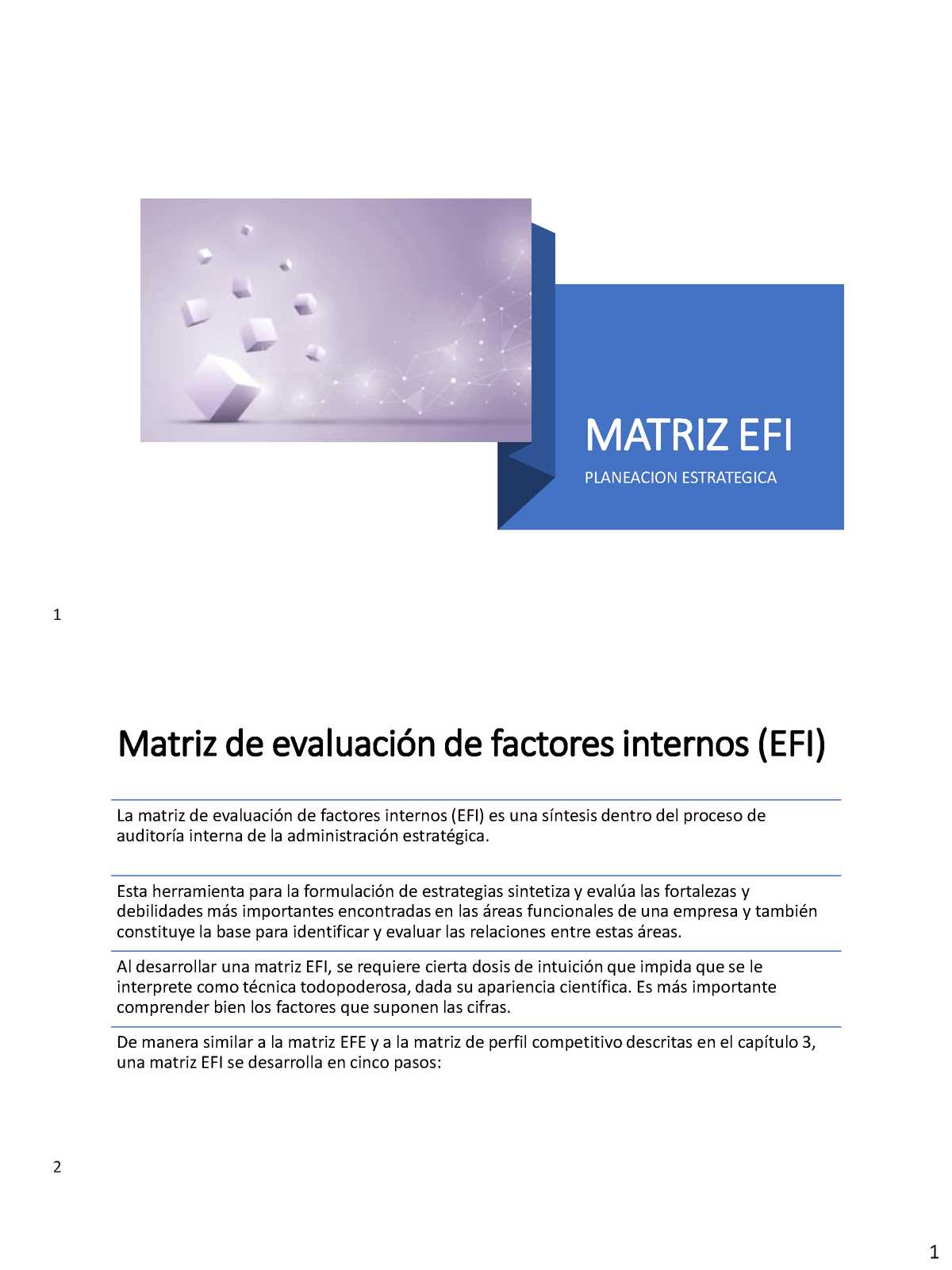 Matriz Efi Diapositivas Matriz Efi Planeacion Estrategica Matriz De EvaluaciÛn De Factores 3077