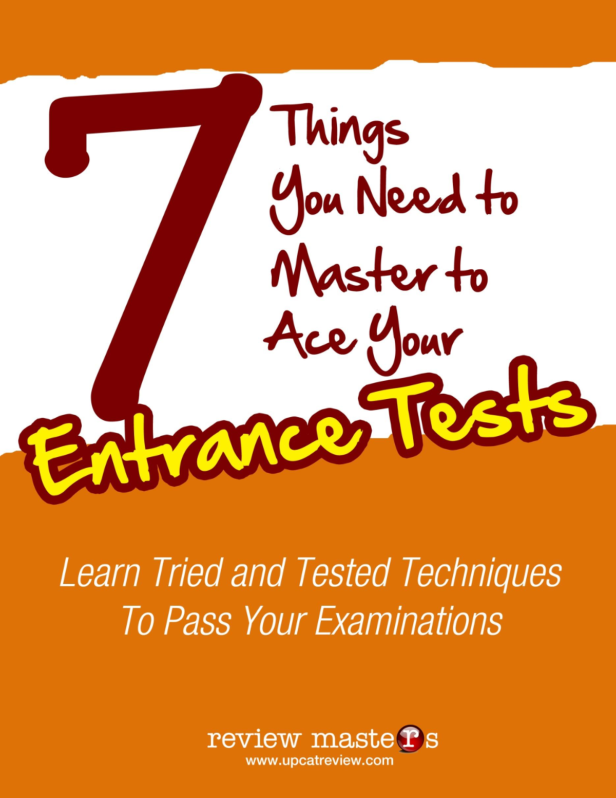 7 things to master to ace your college entrance test free ebook Sft W5 ...