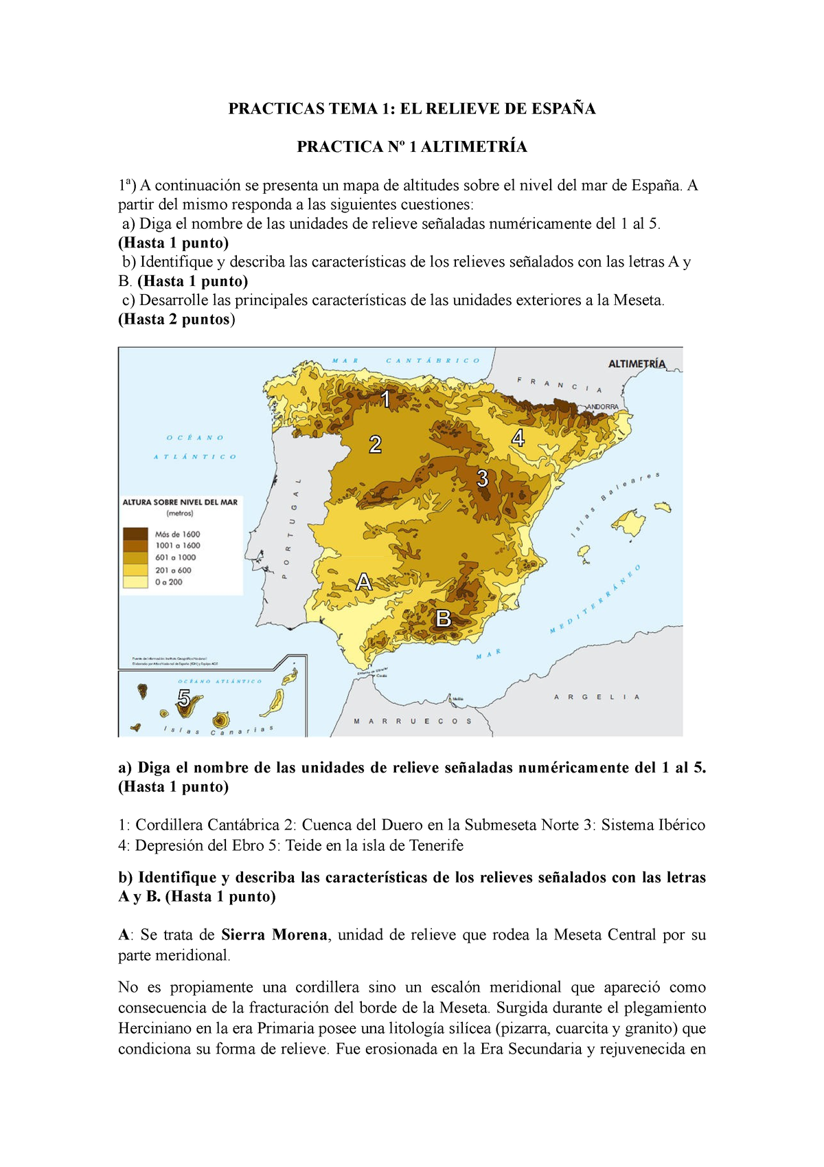 EJERCICIOS PRÁCTICOS, APUNTES Y ESQUEMAS DE GEOGRAFIA DE ESPAÑA: MAPA  NACIONAL DE CARRETERAS