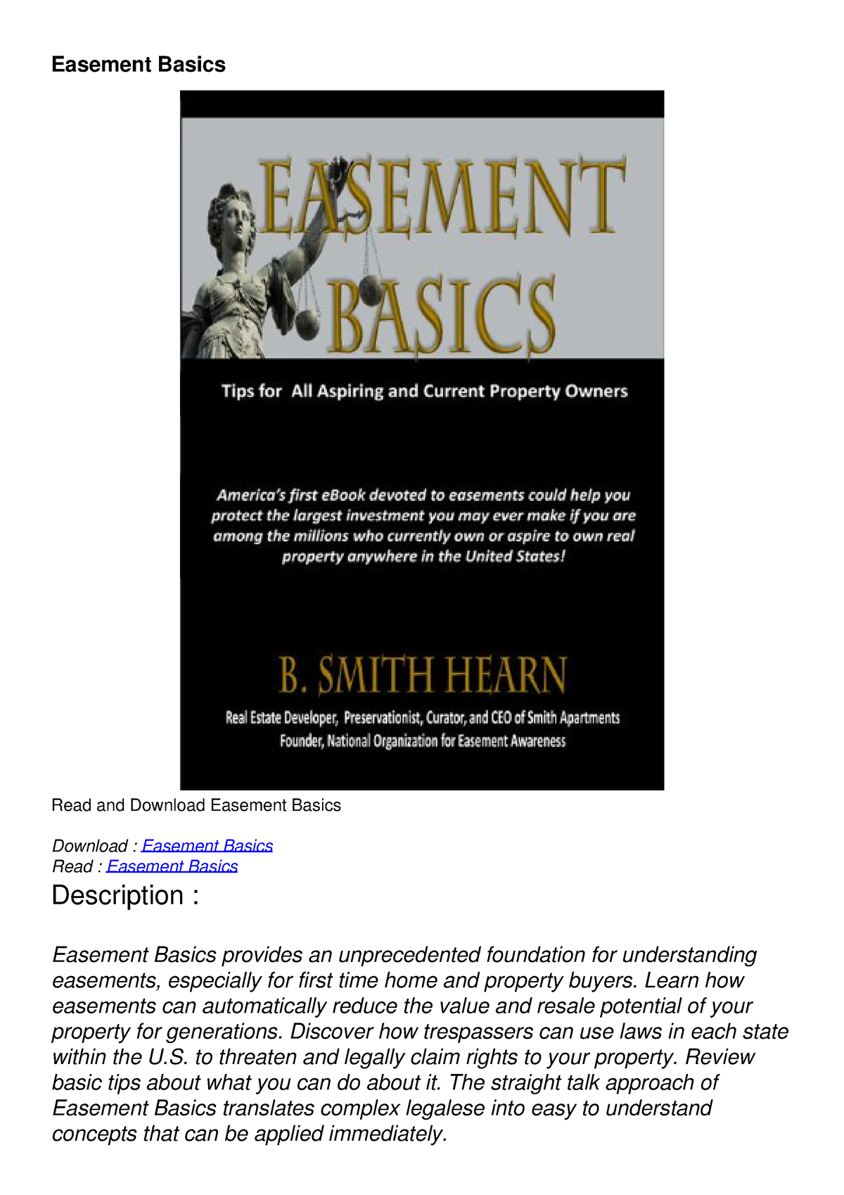 READ [PDF] Easement Basics - Easement Basics Read And Download Easement ...