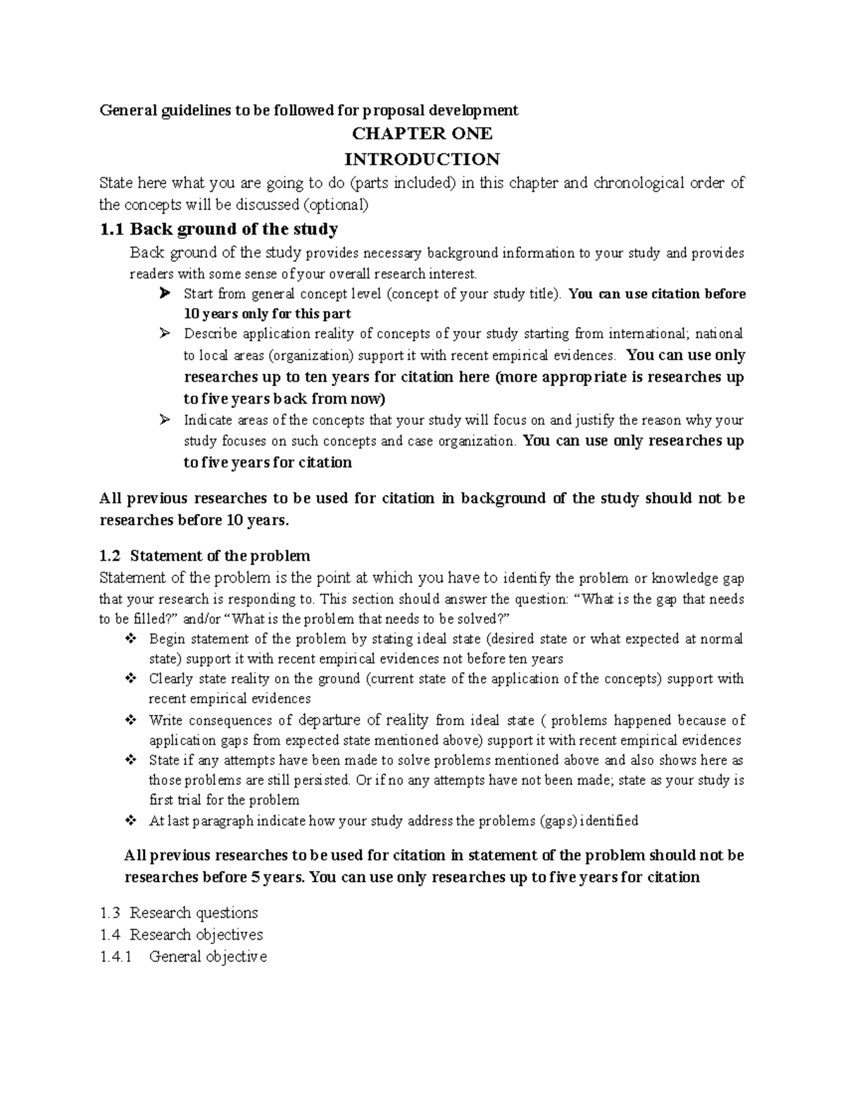 General guidelines - Research - General guidelines to be followed for ...