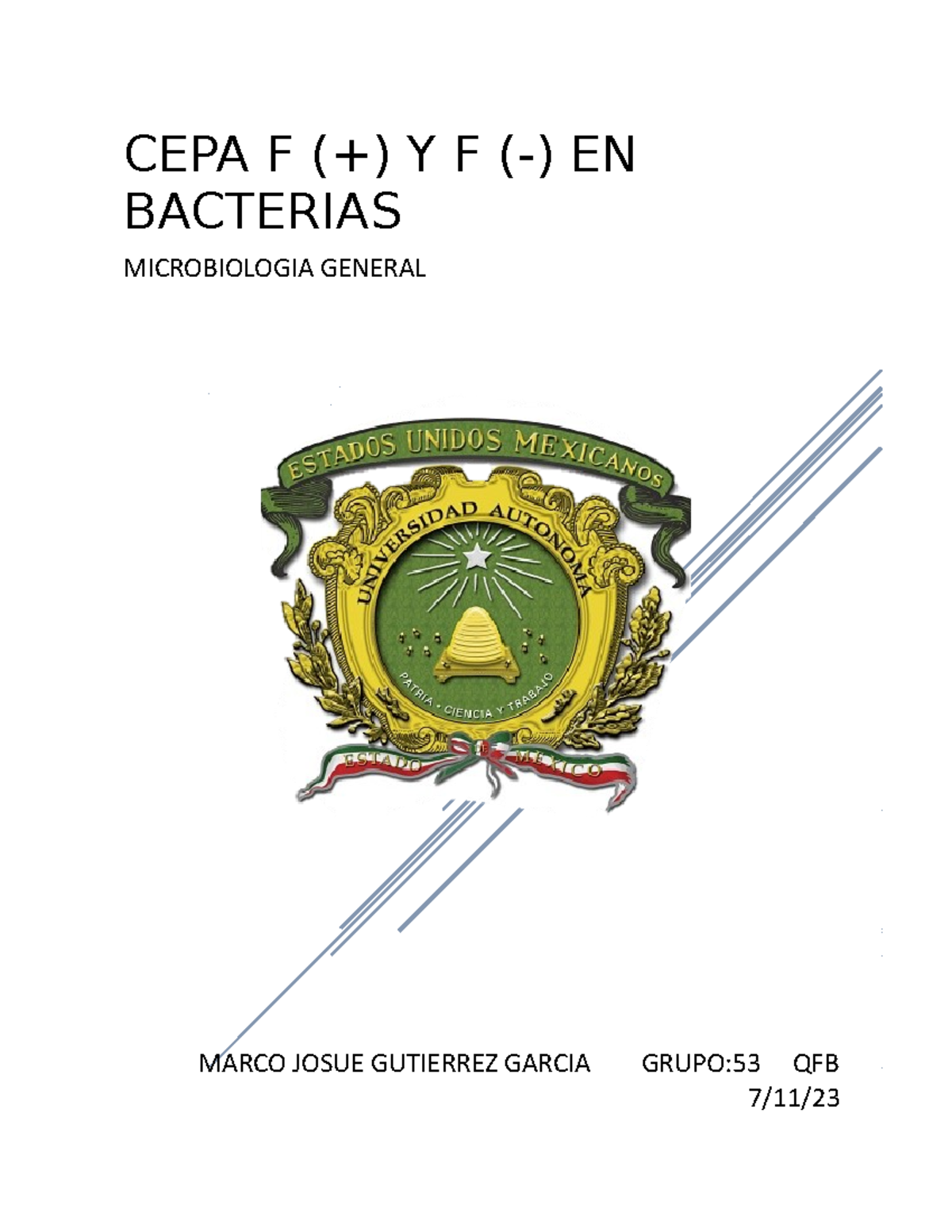 CEPA F - microbiologia cepa f - CEPA F (+) Y F (-) EN BACTERIAS ...