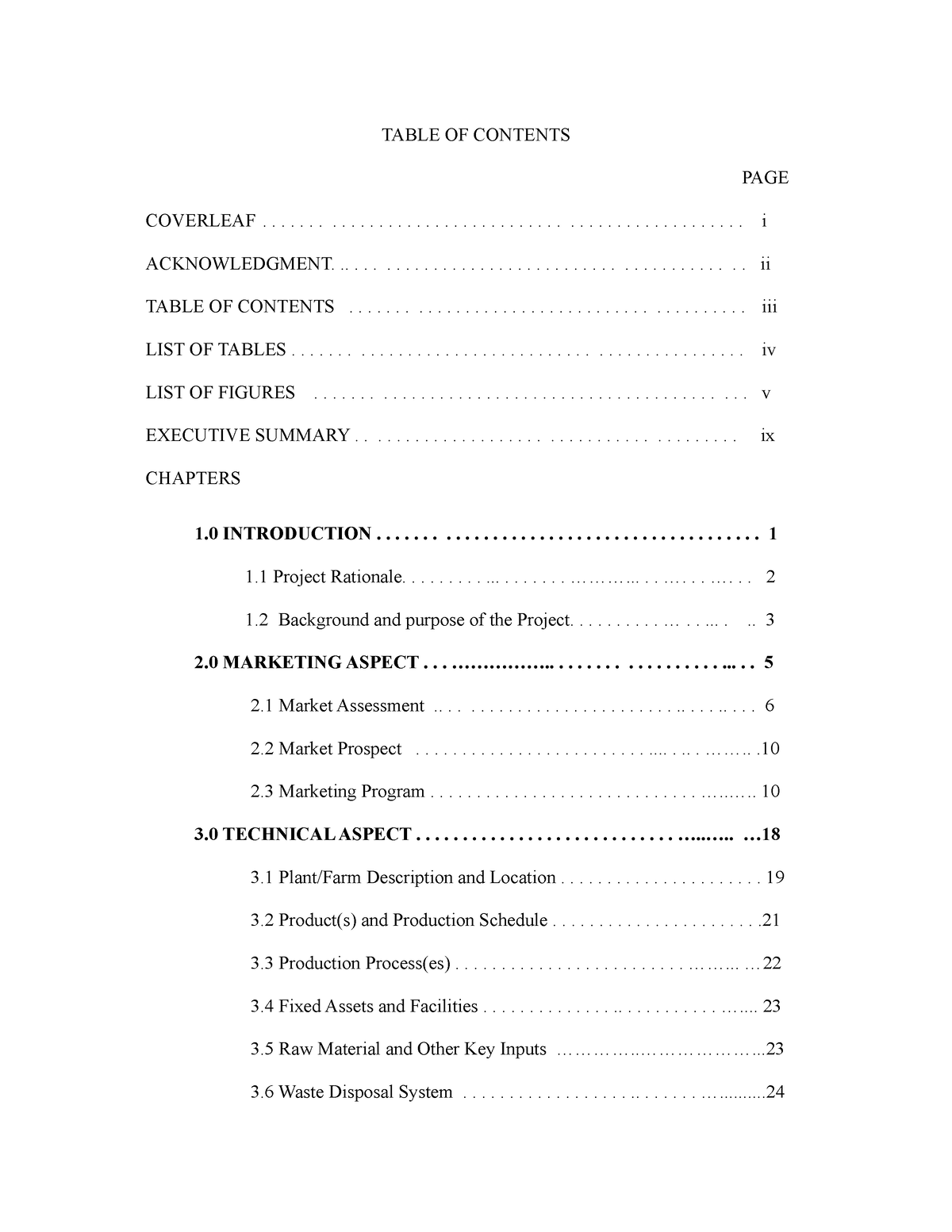 Table-OF- Contents - TABLE OF CONTENTS PAGE - Studocu