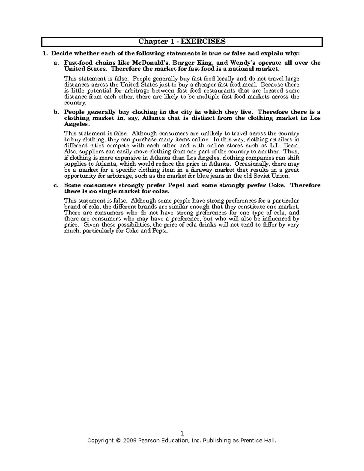 Exam1Practice Questions - Chapter 1 EXERCISES 1. Decide whether each of ...