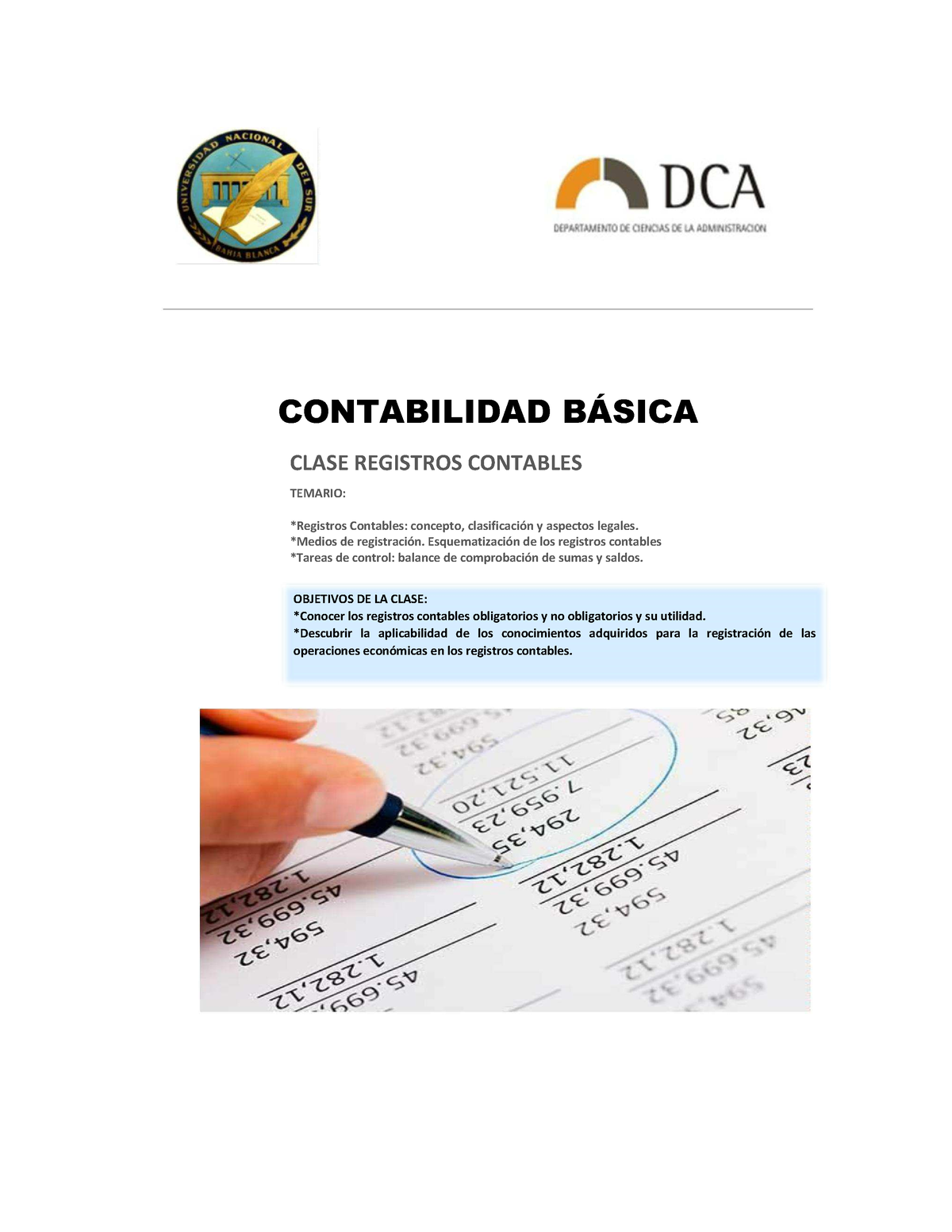 Clase Registros Contables - CONTABILIDAD BÁSICA CLASE REGISTROS ...