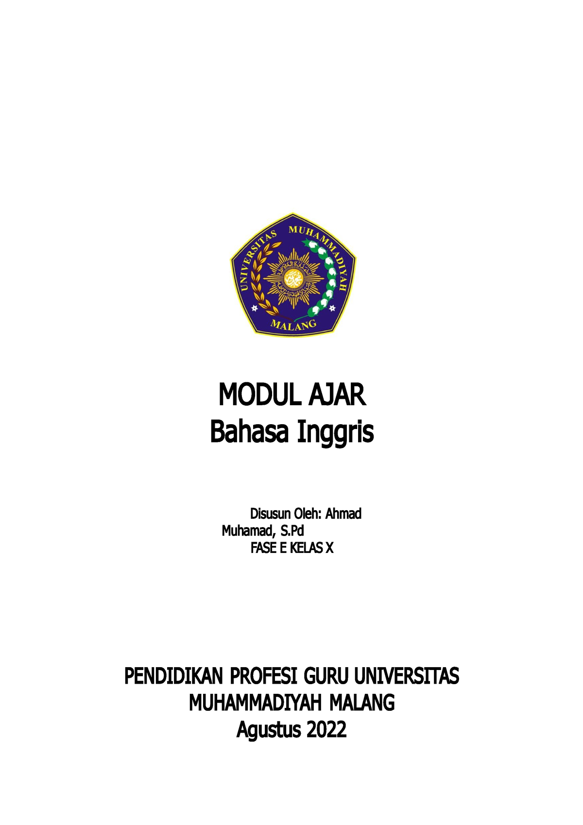 675570-1670590561 - Jurnal - MODUL AJAR Bahasa Inggris Disusun Oleh ...