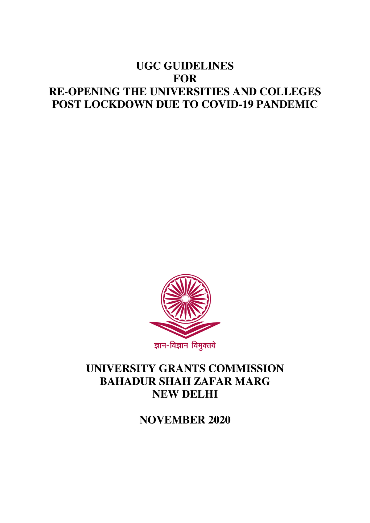 1360511 UGC-Guidelines-for-Re-opening-of-Universities-and-Colleges ...