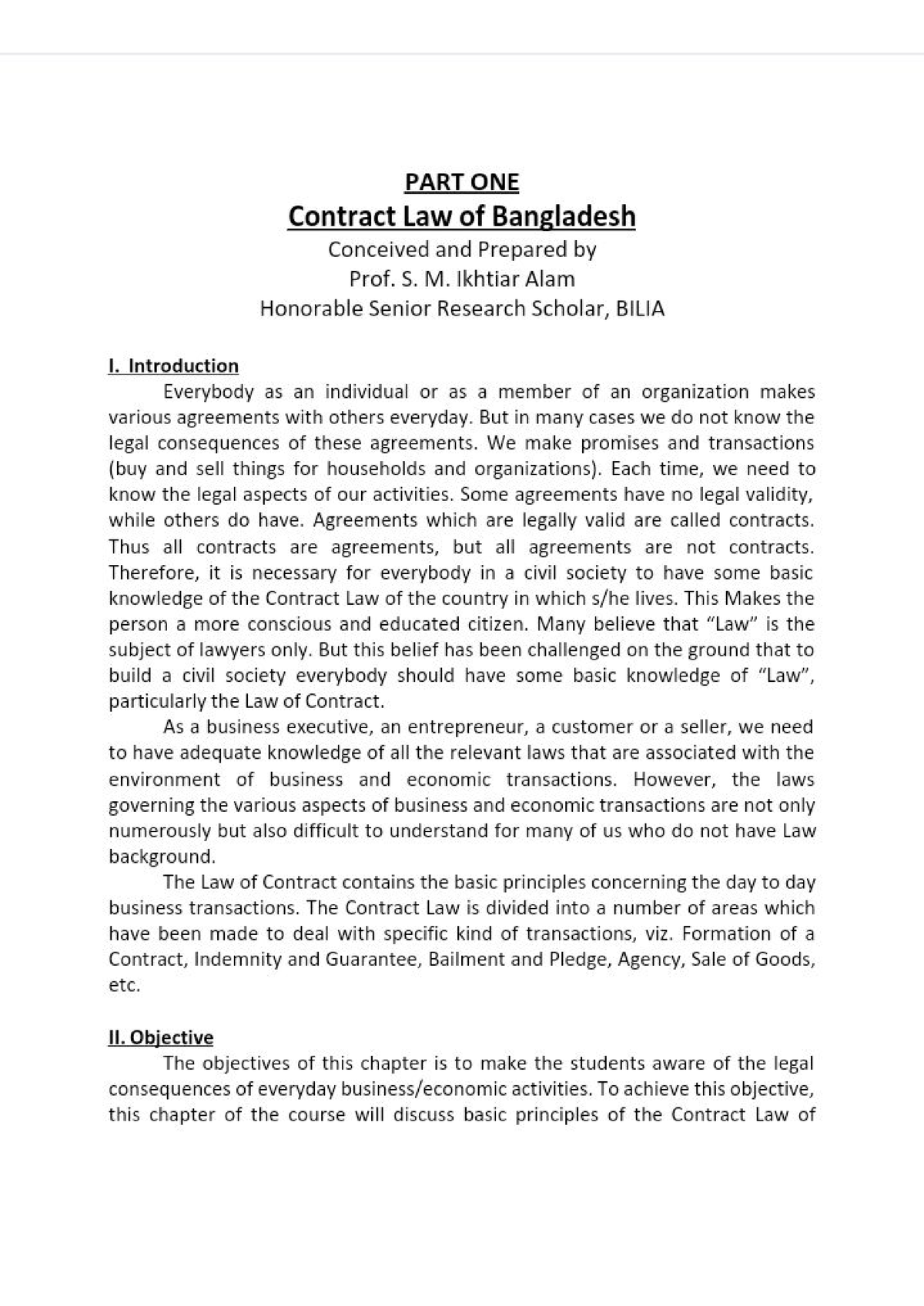 dissertation on contract law