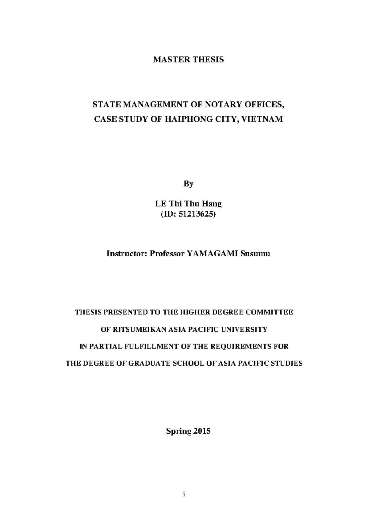State Management Of Notary Offices, Case Study Of Haiphong City