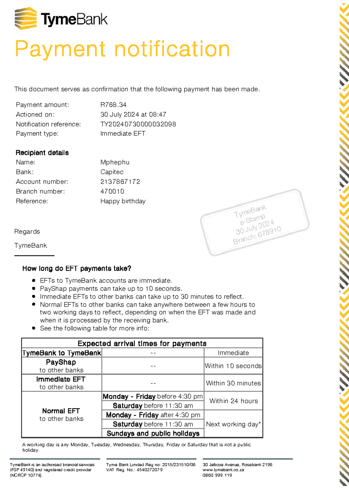 C3fab1f283f7493a9aced5f18ac5f754 printpdf - Payment notification This ...