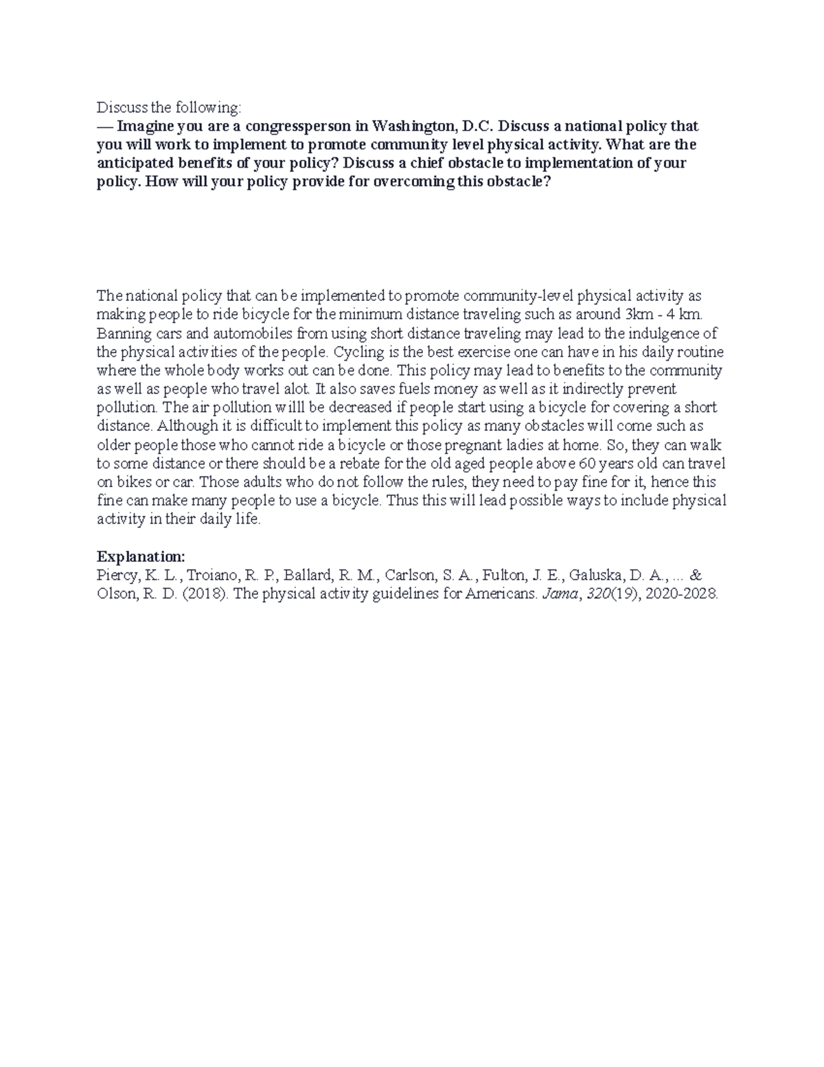 HSC330 Discussion Post 2 with answer and reference - Discuss the ...